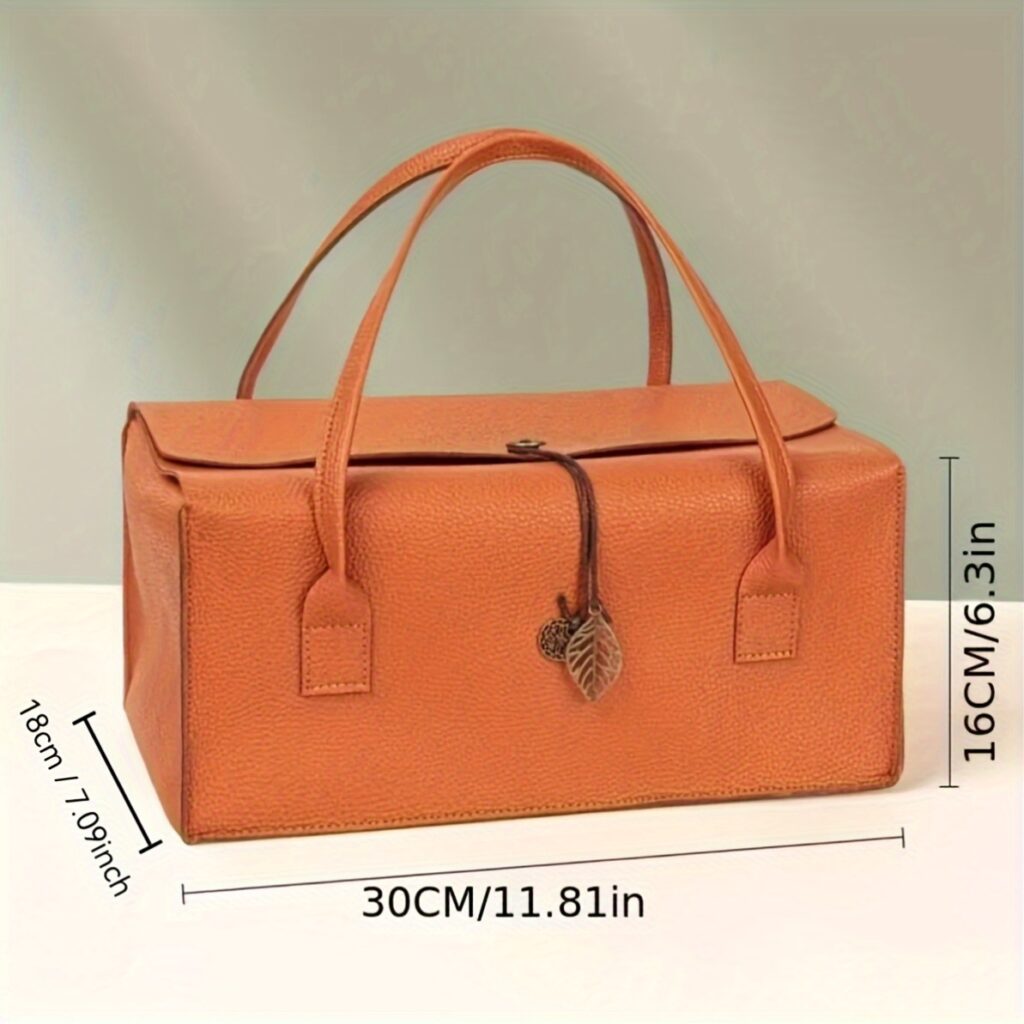 A Rectangular Faux Leather Gift Box