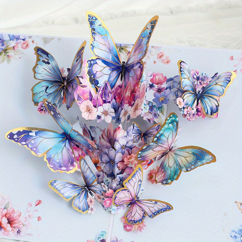 3D Butterfly Pop-Up Greeting Card